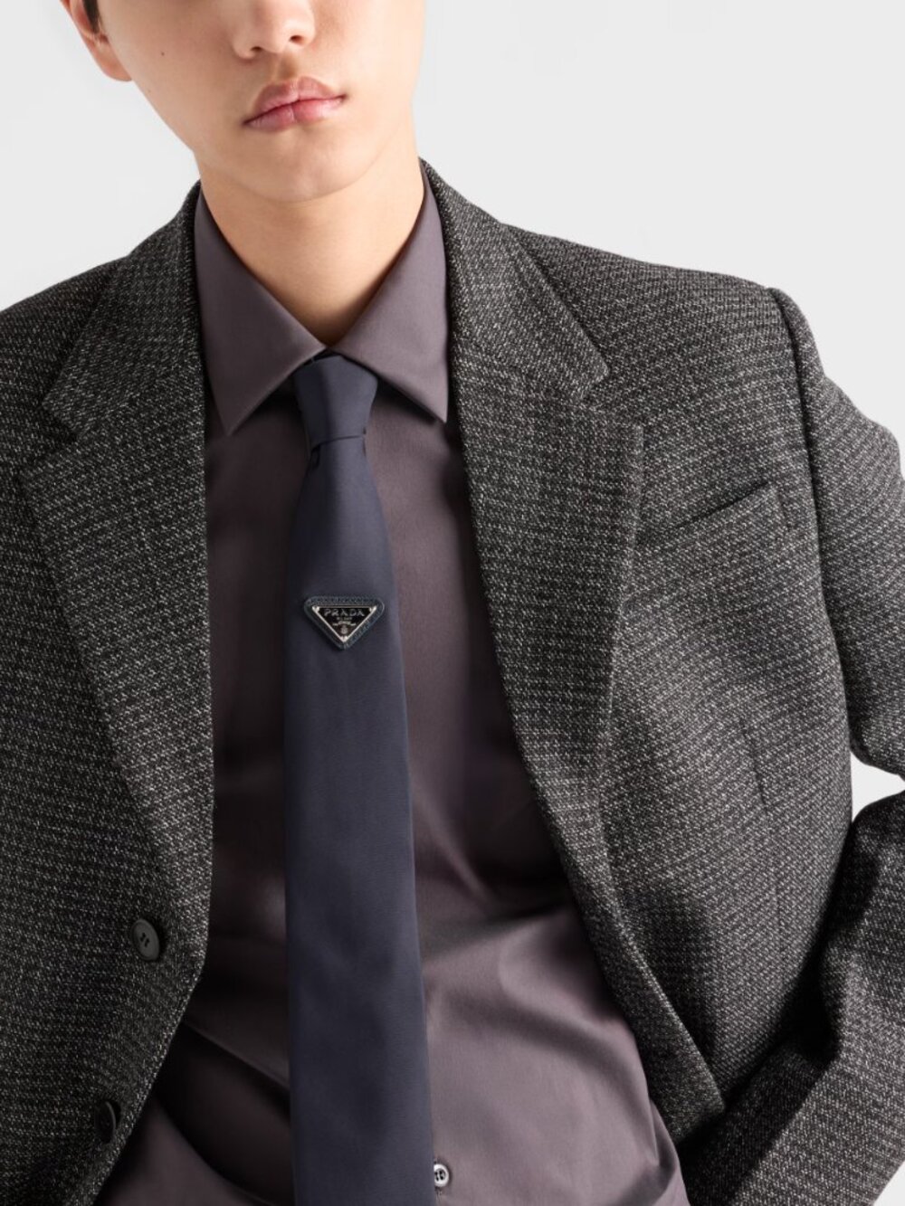 Brand new✨PRADA Blue Tie Unisex/Gift box included🎁 - Picture 4 of 4